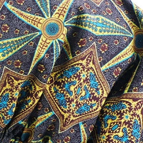 NWT XL African Pattern Print Adjustable Sleep Bonnet - Picture 6 of 9